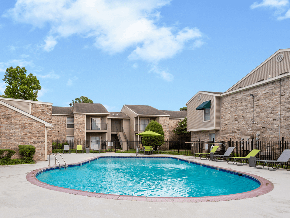 outdoor pool at apartments